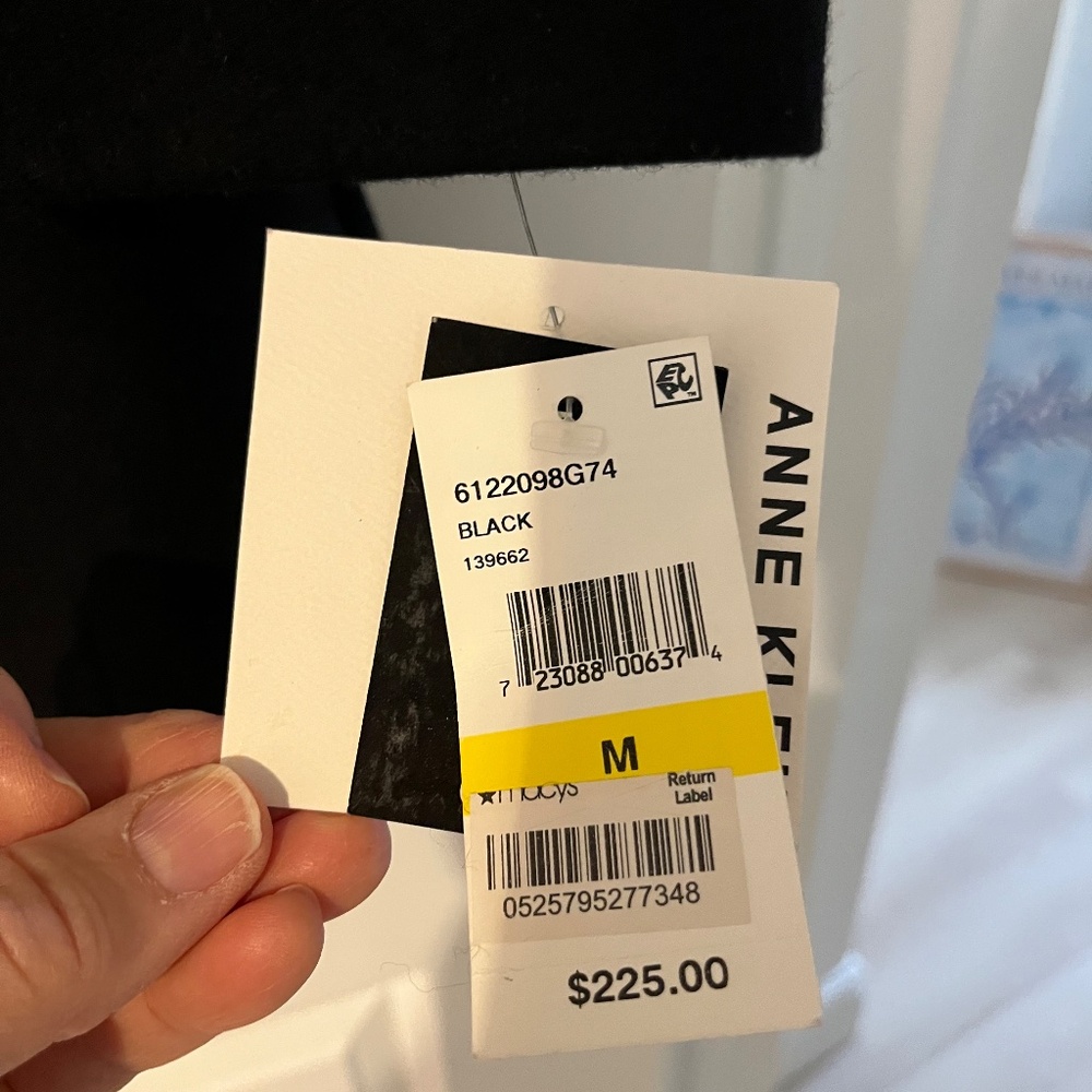 Anne Klein black button up coat. NWT. - Picture 4 of 7